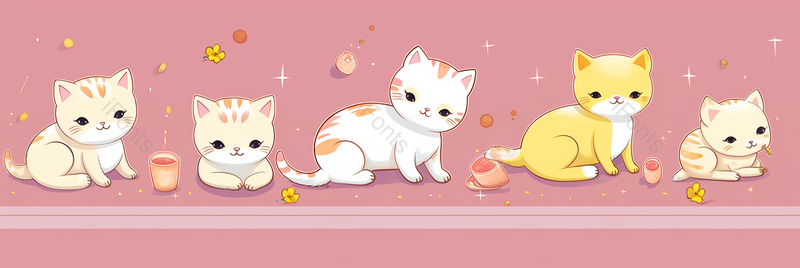 可爱卡通简笔画贴纸咕卡猫咪图案小猫手账简笔画,插画/手绘图,插画/手绘图库,插画/手绘图下载,插画/手绘